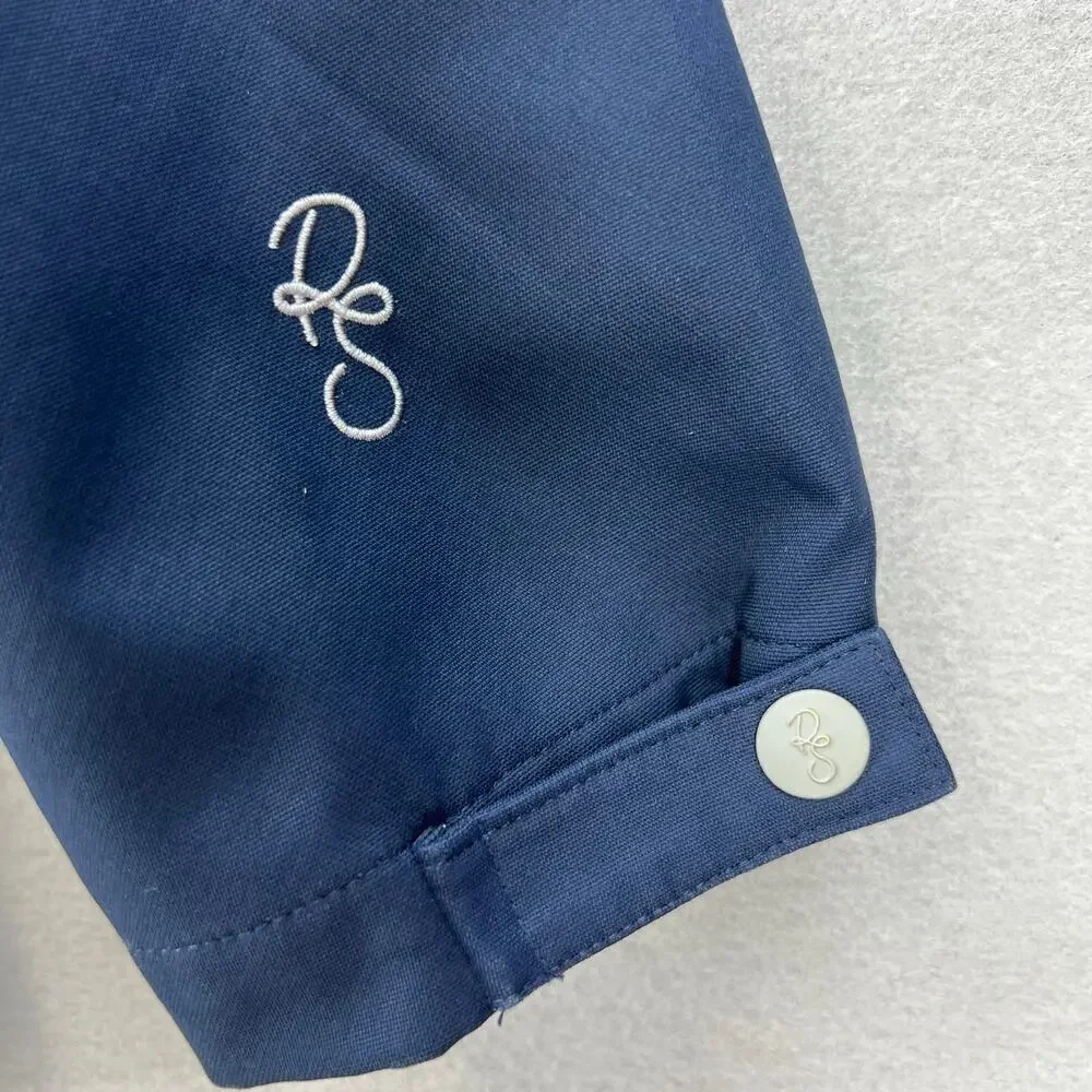 Roamers & Seekers Rain Jacket Men's L Blue Grey Globetrotter Log It Lined EUC - Picture 6 of 10